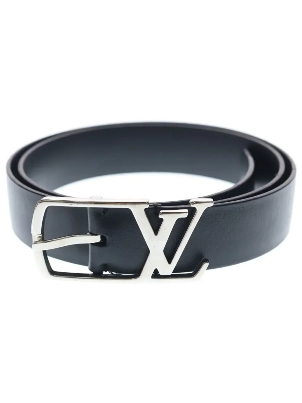 Louis Vuitton Ceinture Neo Glam Leather Belt Black 85/34 Silver